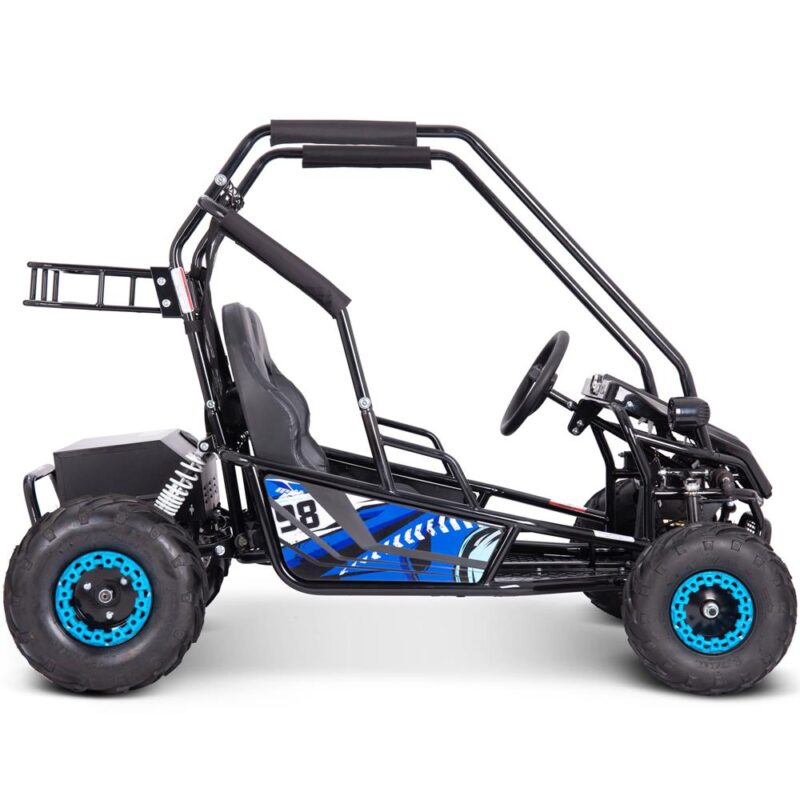 Bikehighway.com - MotoTec Mud Monster XL 60v 2000w Electric Go Kart Full Suspension Blue