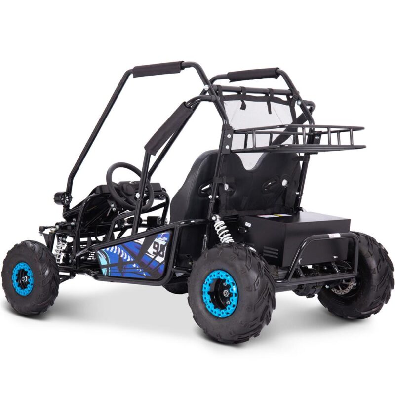 Bikehighway.com - MotoTec Mud Monster XL 60v 2000w Electric Go Kart Full Suspension Blue