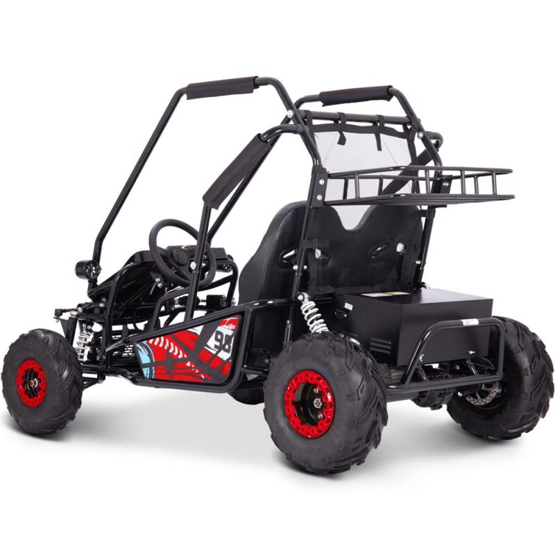 Bikehighway.com - MotoTec Mud Monster XL 60v 2000w Electric Go Kart Full Suspension Red