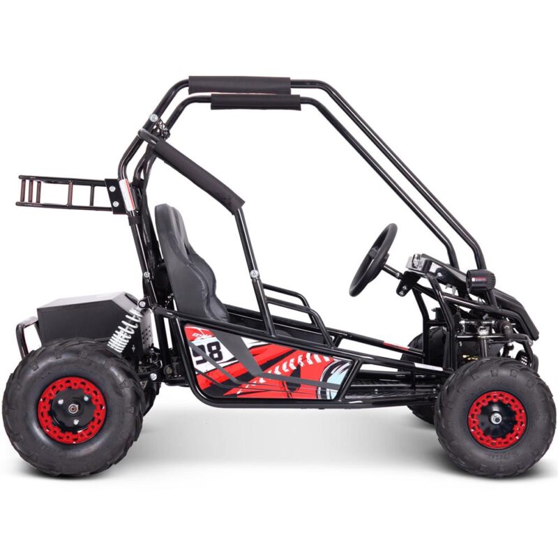 Bikehighway.com - MotoTec Mud Monster XL 60v 2000w Electric Go Kart Full Suspension Red