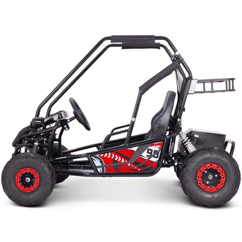 Bikehighway.com - MotoTec Mud Monster XL 60v 2000w Electric Go Kart Full Suspension Red