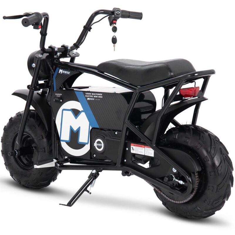 Bikehighway.com - MotoTec 48v 1000w Electric Mini Bike Black