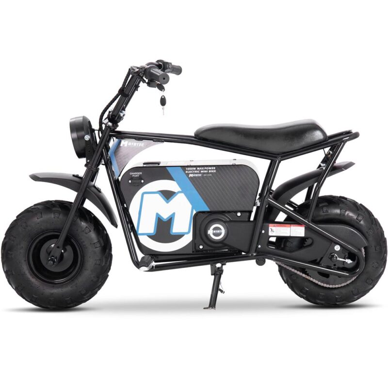 Bikehighway.com - MotoTec 48v 1000w Electric Mini Bike Black