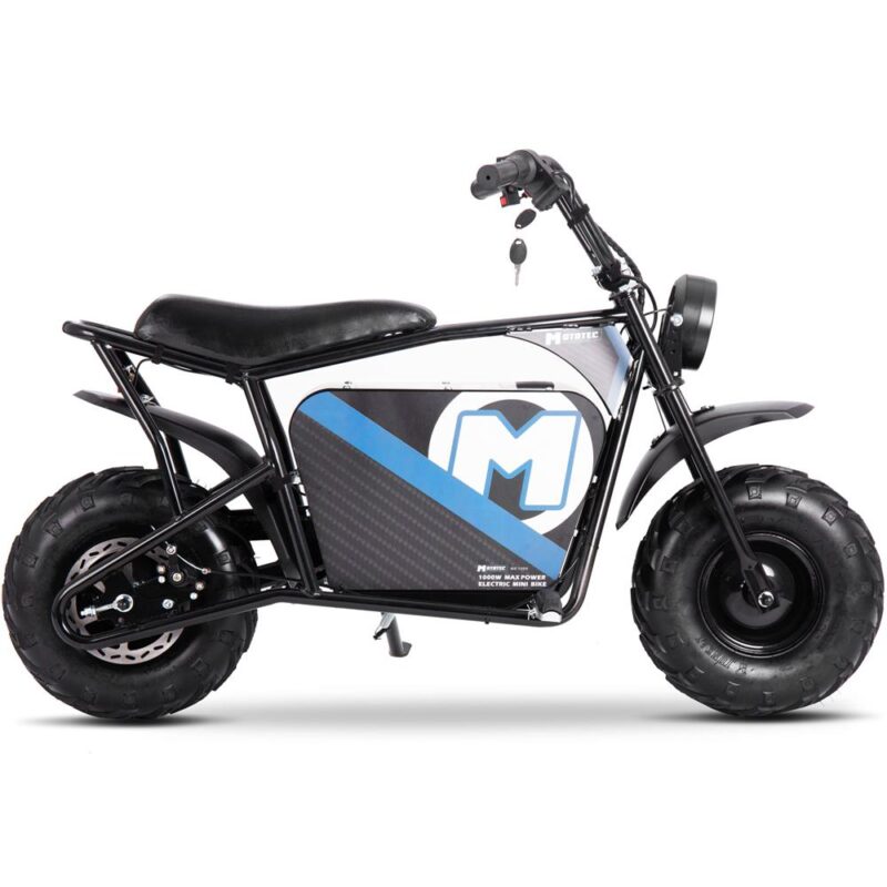 Bikehighway.com - MotoTec 48v 1000w Electric Mini Bike Black