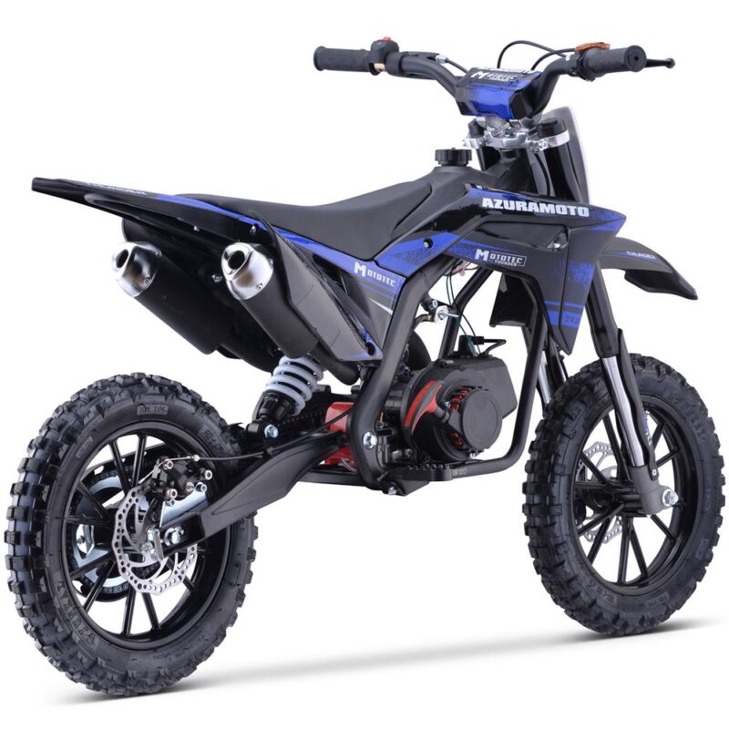 Bikehighway.com - MotoTec Thunder 50cc 2-Stroke Kids Gas Dirt Bike Blue