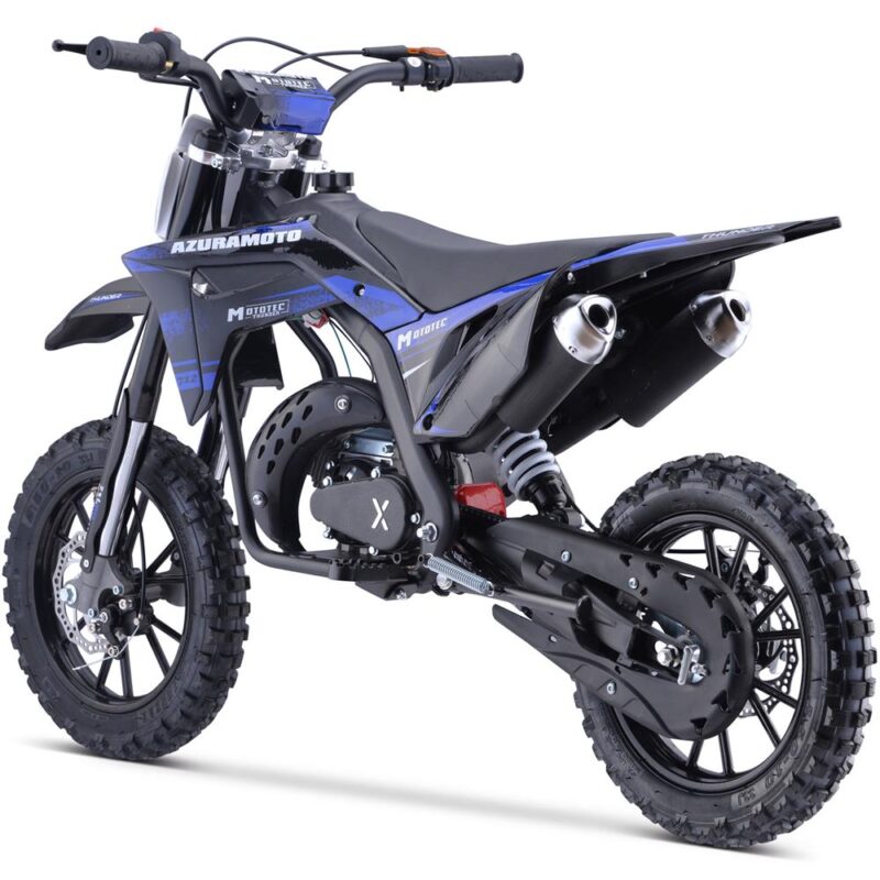 Bikehighway.com - MotoTec Thunder 50cc 2-Stroke Kids Gas Dirt Bike Blue