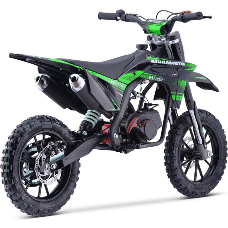 MotoTec Thunder 50cc 2-Stroke Kids Gas Dirt Bike Green