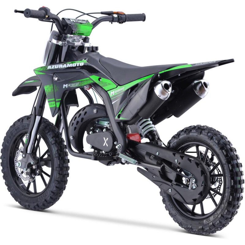 MotoTec Thunder 50cc 2-Stroke Kids Gas Dirt Bike Green