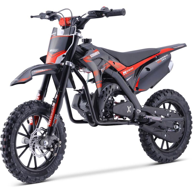 Bikehighway.com - MotoTec Thunder 50cc 2-Stroke Kids Gas Dirt Bike Red