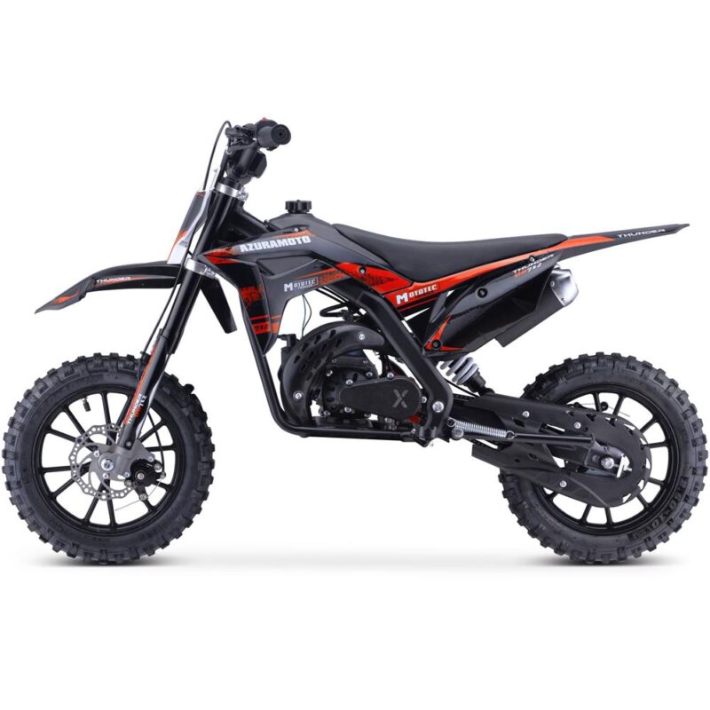 Bikehighway.com - MotoTec Thunder 50cc 2-Stroke Kids Gas Dirt Bike Red