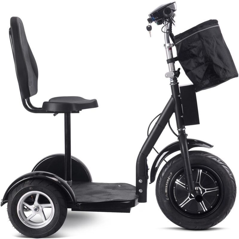 Bikehighway.com - MotoTec Electric Trike 48v 1000w Lithium Black