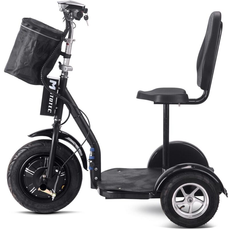 Bikehighway.com - MotoTec Electric Trike 48v 1000w Lithium Black