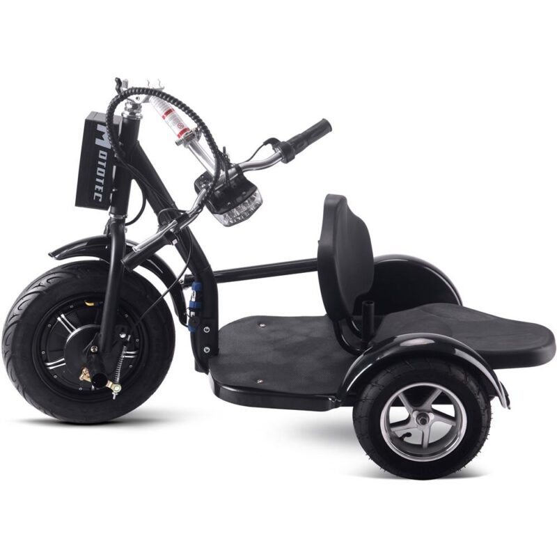 MotoTec Electric Trike 48v 1000w Lithium Black-3082042