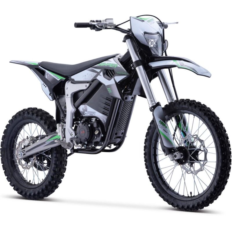 MotoTec Venom 72v 3000w 50ah Electric Dirt Bike White