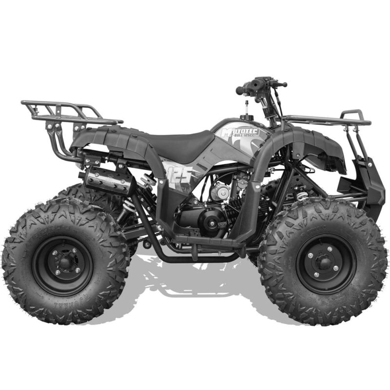 Bikehighway.com - MotoTec Bull 125cc 4-Stroke Kids Gas ATV Black