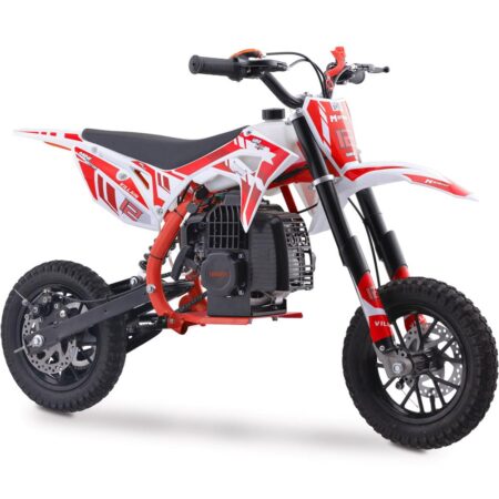 Bikehighway.com - MotoTec Villain 52cc 2-Stroke Kids Gas Dirt Bike Red