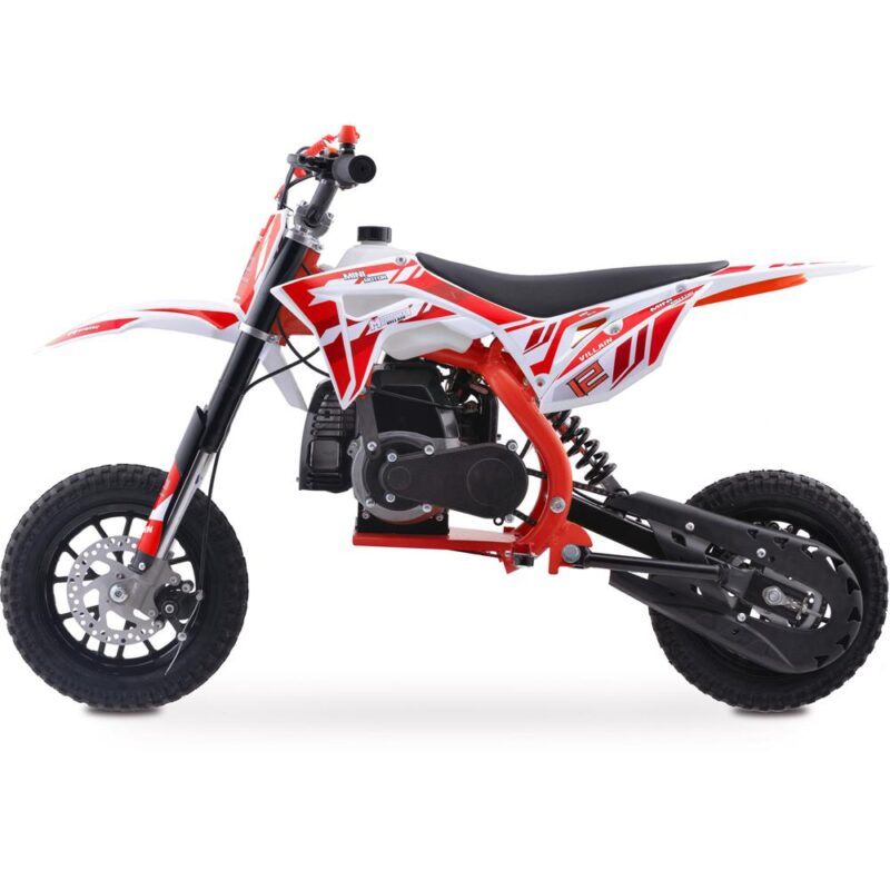 Bikehighway.com - MotoTec Villain 52cc 2-Stroke Kids Gas Dirt Bike Red