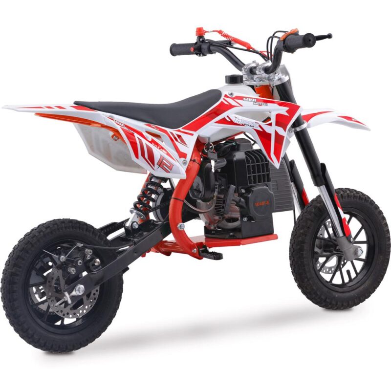 Bikehighway.com - MotoTec Villain 52cc 2-Stroke Kids Gas Dirt Bike Red