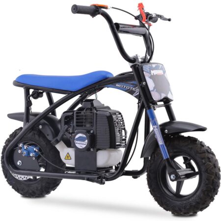 Bikehighway.com - MotoTec Bandit 52cc 2-Stroke Kids Gas Mini Bike Blue