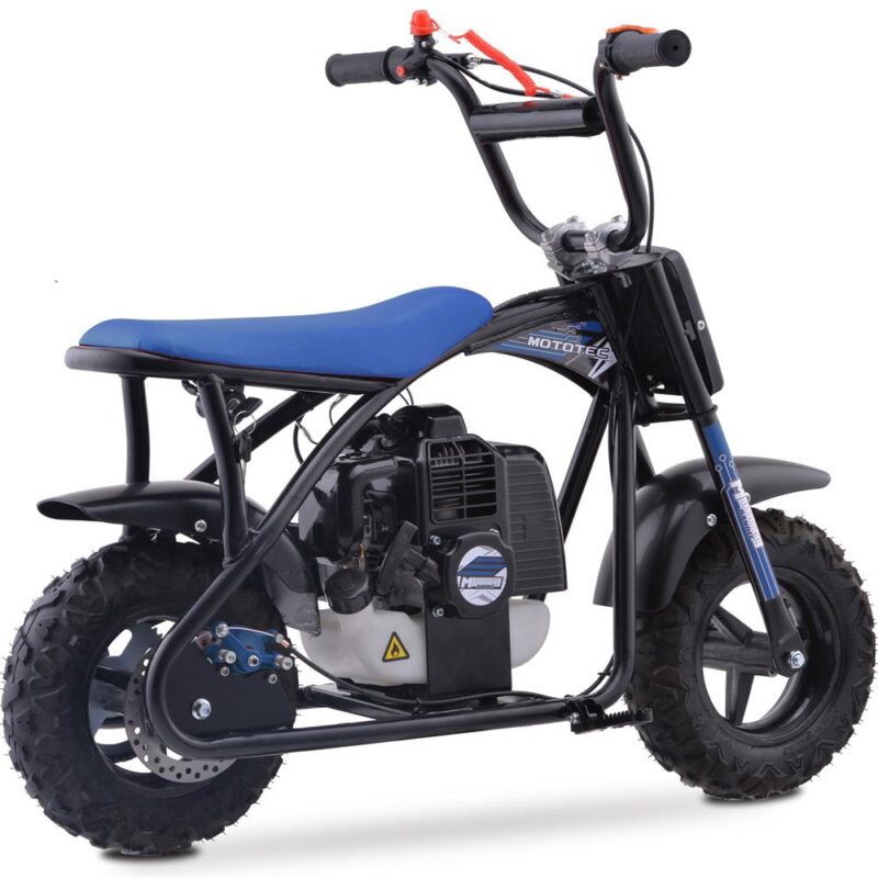 Bikehighway.com - MotoTec Bandit 52cc 2-Stroke Kids Gas Mini Bike Blue