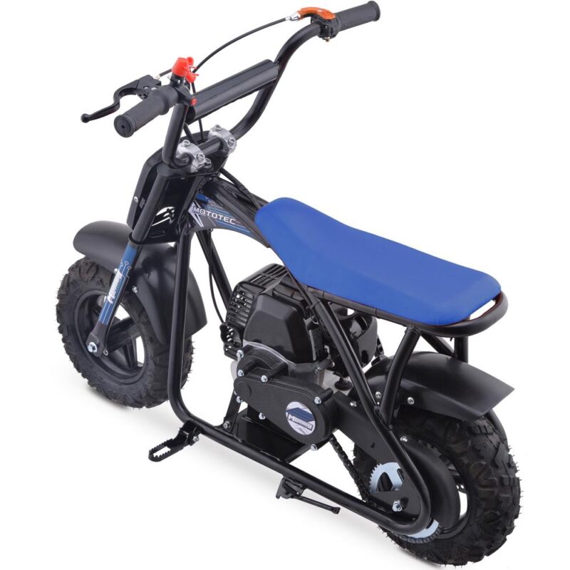 Bikehighway.com - MotoTec Bandit 52cc 2-Stroke Kids Gas Mini Bike Blue