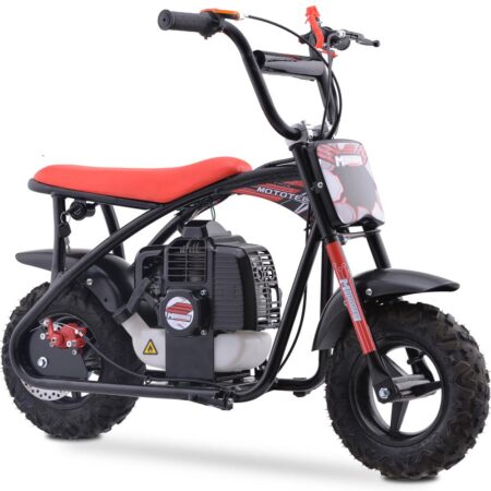 Bikehighway.com - MotoTec Bandit 52cc 2-Stroke Kids Gas Mini Bike Red