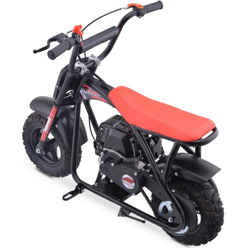 Bikehighway.com - MotoTec Bandit 52cc 2-Stroke Kids Gas Mini Bike Red