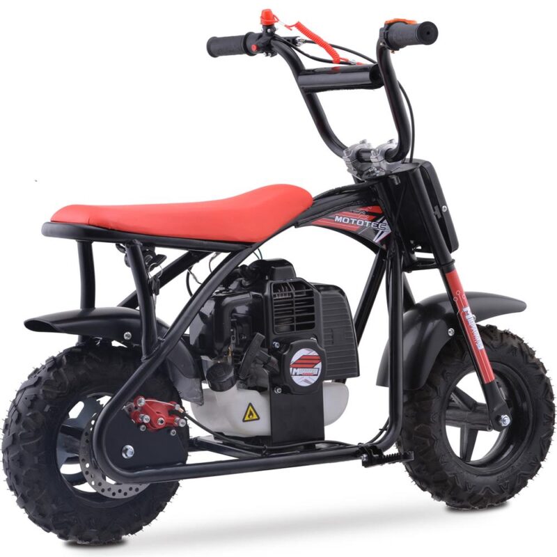 Bikehighway.com - MotoTec Bandit 52cc 2-Stroke Kids Gas Mini Bike Red