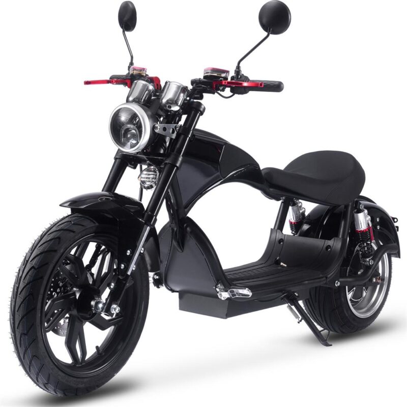 Bikehighway.com - MotoTec Raven 60v 30ah 2500w Lithium Electric Scooter Black