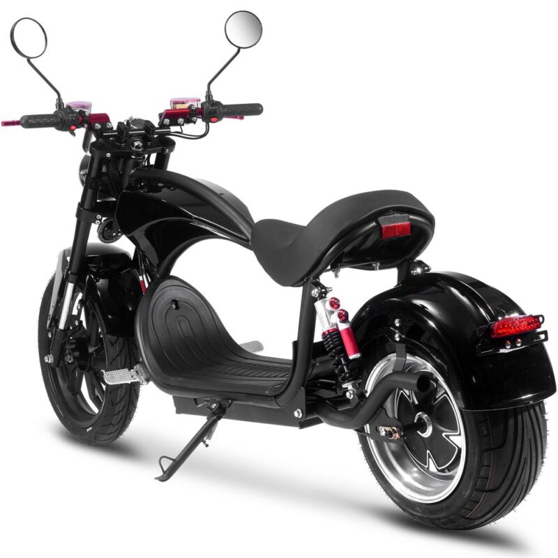 Bikehighway.com - MotoTec Raven 60v 30ah 2500w Lithium Electric Scooter Black