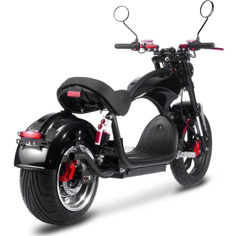 Bikehighway.com - MotoTec Raven 60v 30ah 2500w Lithium Electric Scooter Black