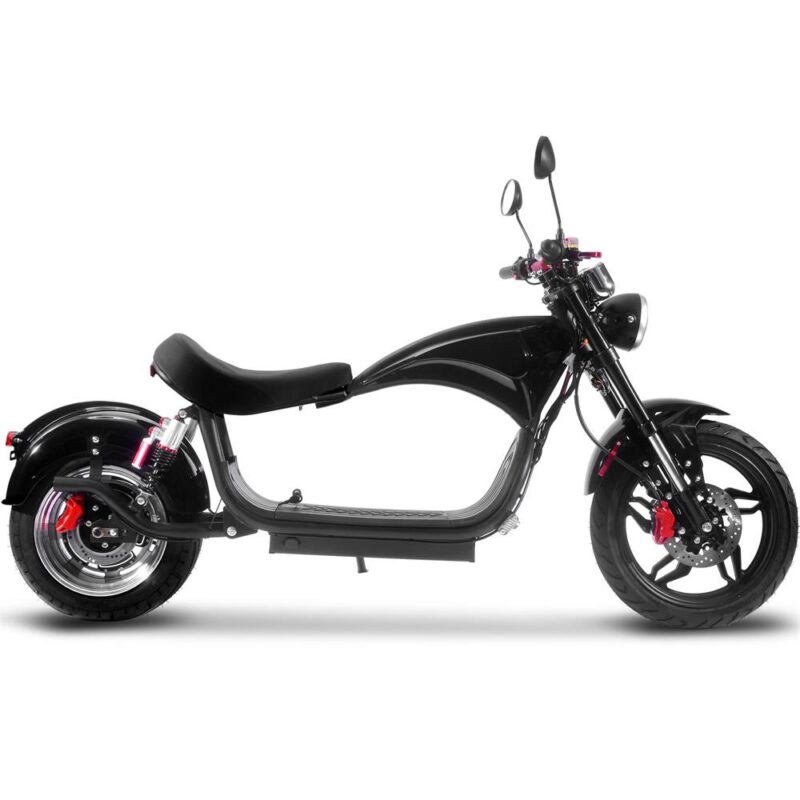 Bikehighway.com - MotoTec Raven 60v 30ah 2500w Lithium Electric Scooter Black