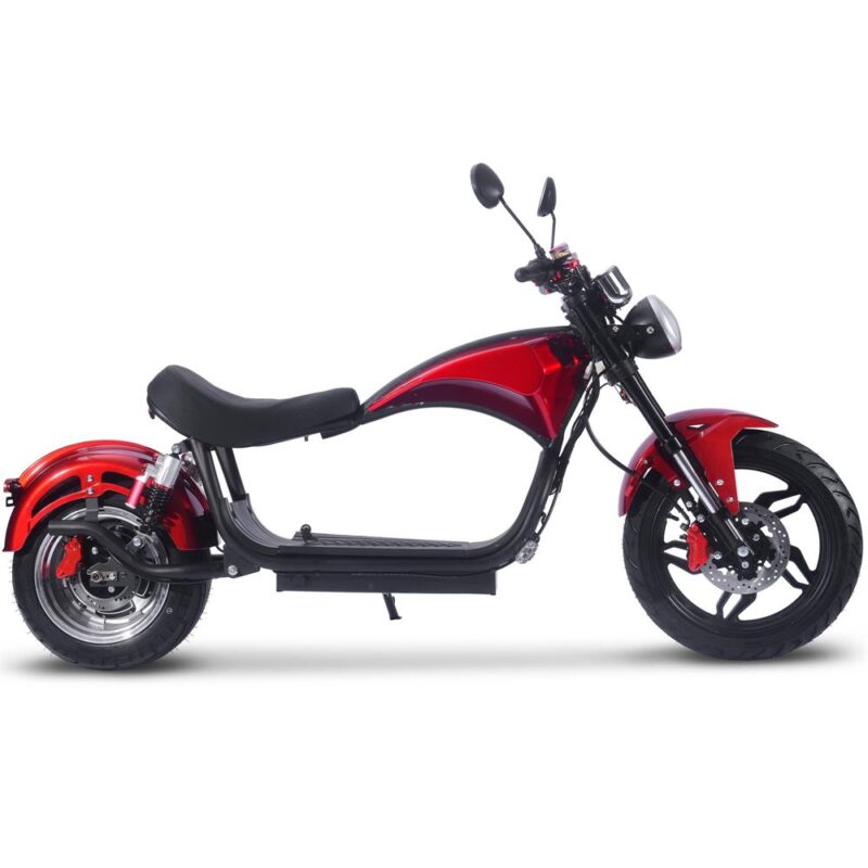 Bikehighway.com - MotoTec Raven 60v 30ah 2500w Lithium Electric Scooter Red