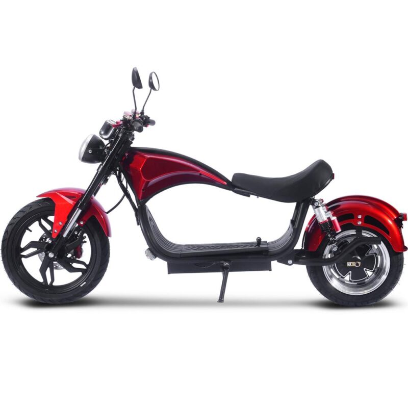 Bikehighway.com - MotoTec Raven 60v 30ah 2500w Lithium Electric Scooter Red