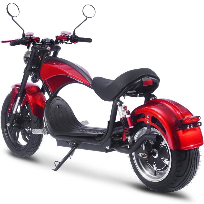 Bikehighway.com - MotoTec Raven 60v 30ah 2500w Lithium Electric Scooter Red