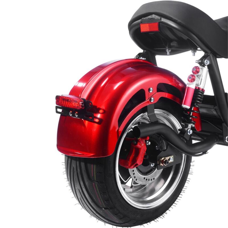 MotoTec Raven 60v 30ah 2500w Lithium Electric Scooter Red-3082997