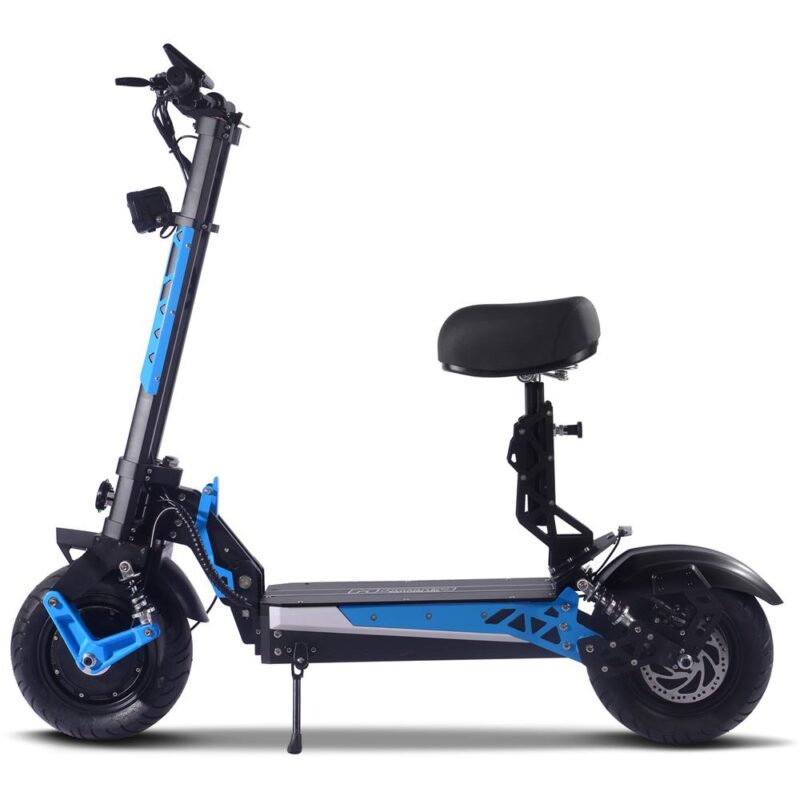 Bikehighway.com - MotoTec Switchblade 60v 4000w Lithium Electric Scooter Blue