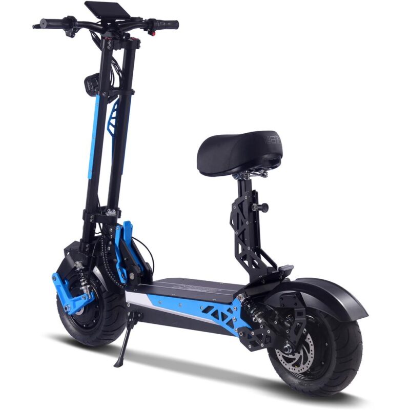 Bikehighway.com - MotoTec Switchblade 60v 4000w Lithium Electric Scooter Blue