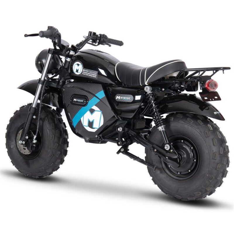 Bikehighway.com - MotoTec 60v 1500w Electric Powered Mini Bike Lithium Black