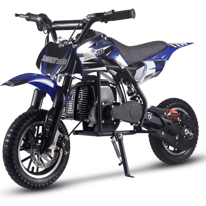 Bikehighway.com - MotoTec Alien 50cc 2-Stroke Kids Gas Dirt Bike Blue