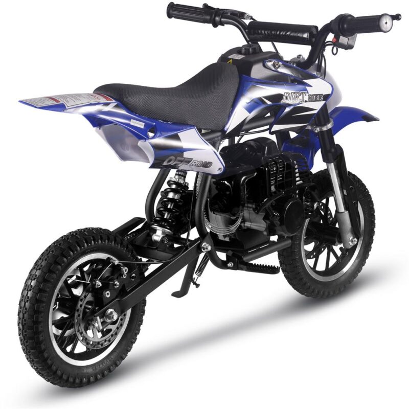 Bikehighway.com - MotoTec Alien 50cc 2-Stroke Kids Gas Dirt Bike Blue