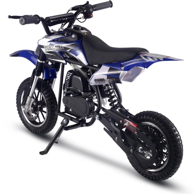 Bikehighway.com - MotoTec Alien 50cc 2-Stroke Kids Gas Dirt Bike Blue