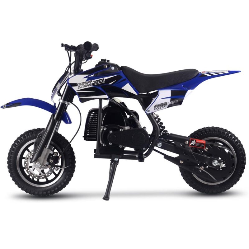 Bikehighway.com - MotoTec Alien 50cc 2-Stroke Kids Gas Dirt Bike Blue