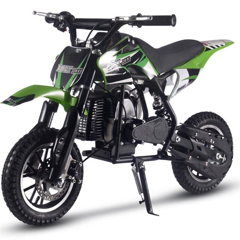 Bikehighway.com - MotoTec Alien 50cc 2-Stroke Kids Gas Dirt Bike Green