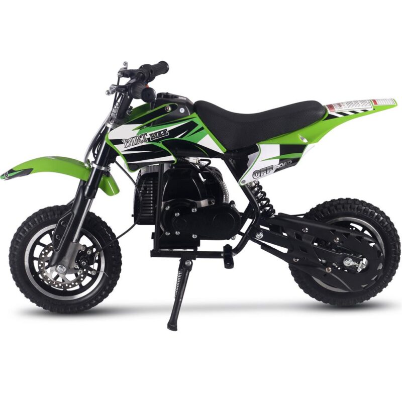 Bikehighway.com - MotoTec Alien 50cc 2-Stroke Kids Gas Dirt Bike Green