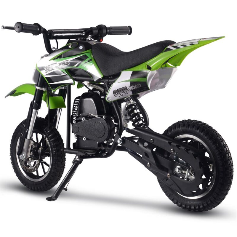 Bikehighway.com - MotoTec Alien 50cc 2-Stroke Kids Gas Dirt Bike Green