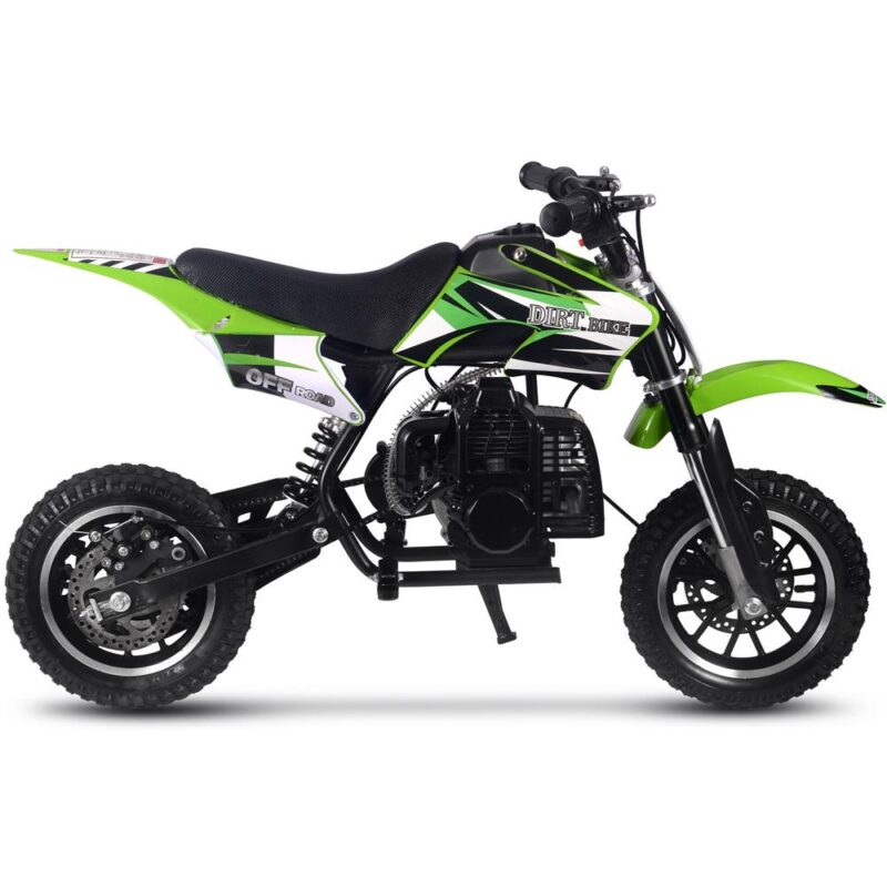 Bikehighway.com - MotoTec Alien 50cc 2-Stroke Kids Gas Dirt Bike Green