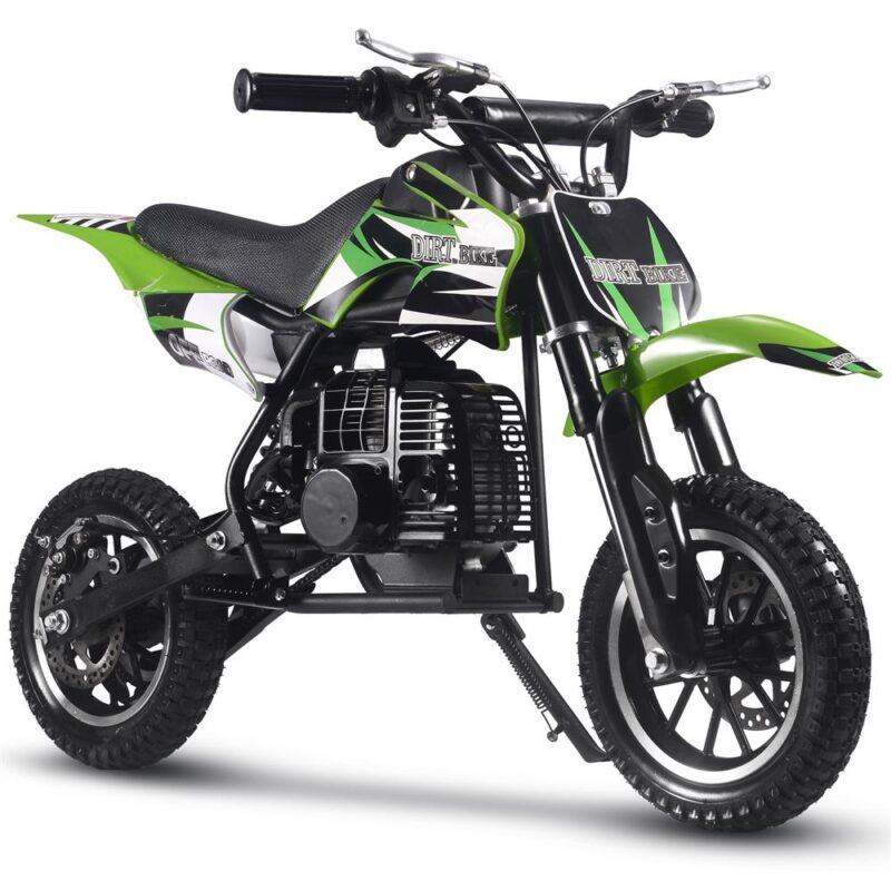 Bikehighway.com - MotoTec Alien 50cc 2-Stroke Kids Gas Dirt Bike Green