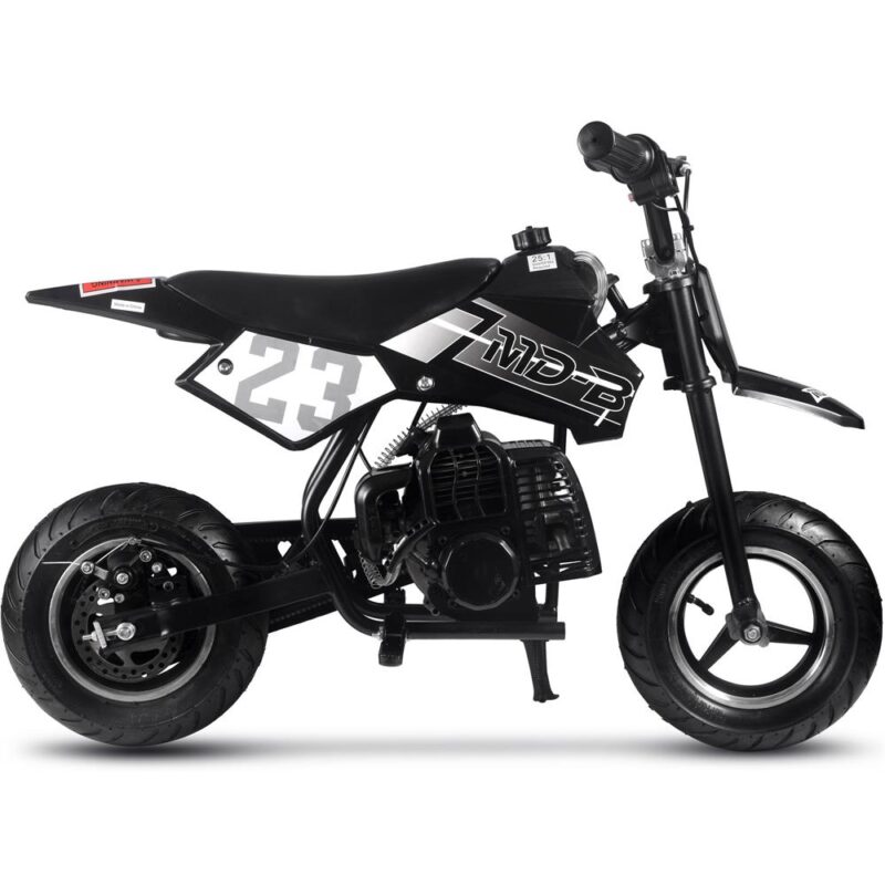 Bikehighway.com - MotoTec DB-02 50cc 2-Stroke Kids Supermoto Gas Dirt Bike Black