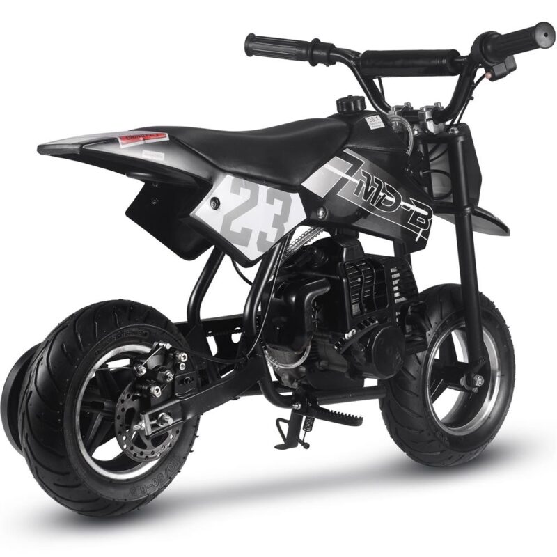 Bikehighway.com - MotoTec DB-02 50cc 2-Stroke Kids Supermoto Gas Dirt Bike Black